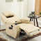 PU Leather Home Theater Chair Manual Recliner Sofa with Cup Holder
